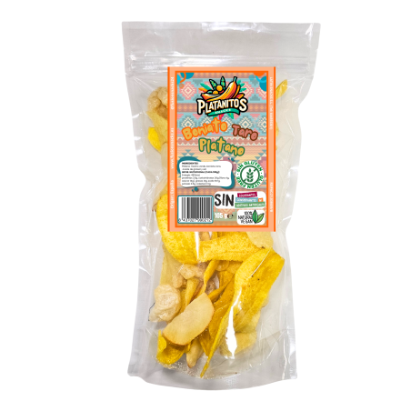 Chips de banane plantain, taro et patate douce | FusionSnack – Snack naturel et vegan